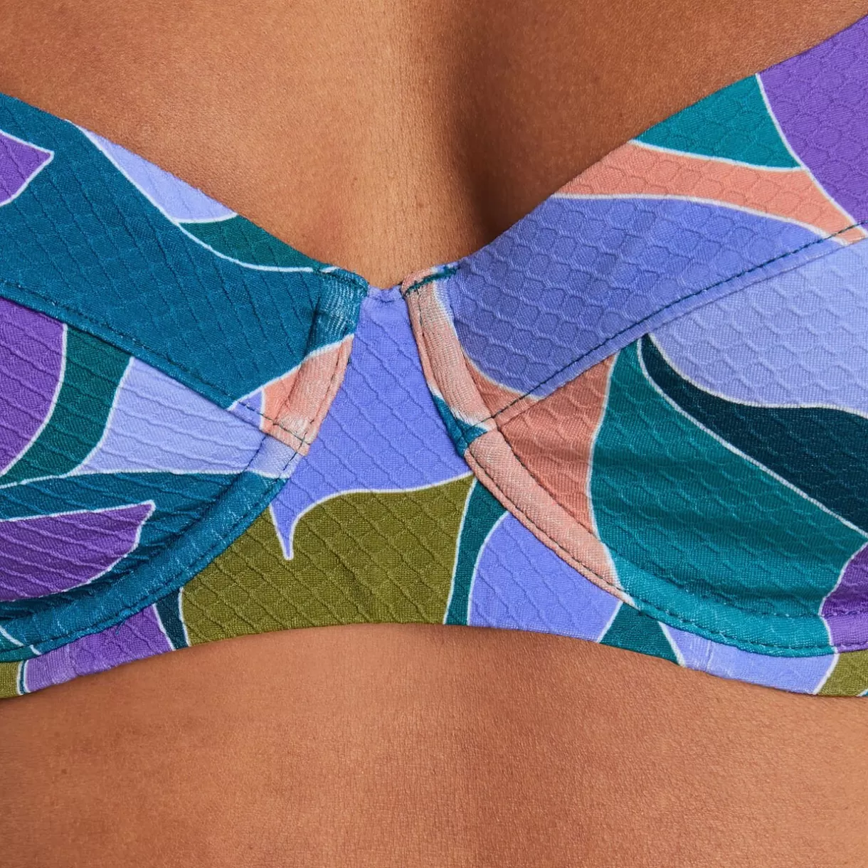Maillot De Bain 2 Pièces<MONICA MAILLOT DE BAIN EMBOIT FOULARD MULTICOLOR
