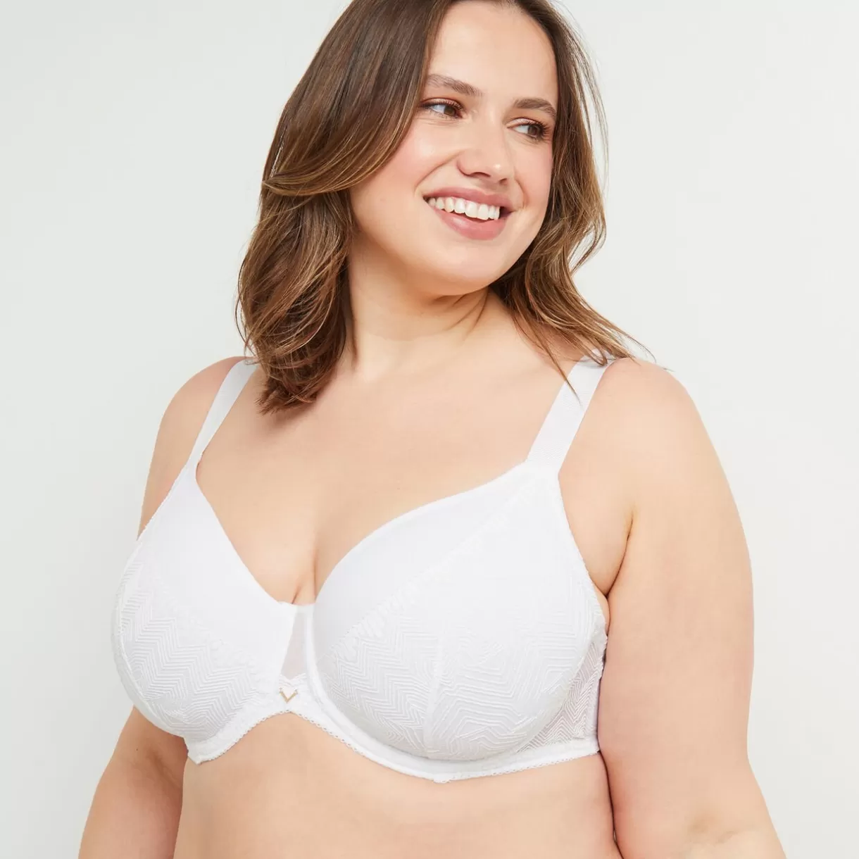 Soutien-gorge Ampliforme / Foulard | Poitrine Généreuse (bonnets E, F Et G)<DORIS SOUTIEN-GORGE AMPLIFORME BLANC
