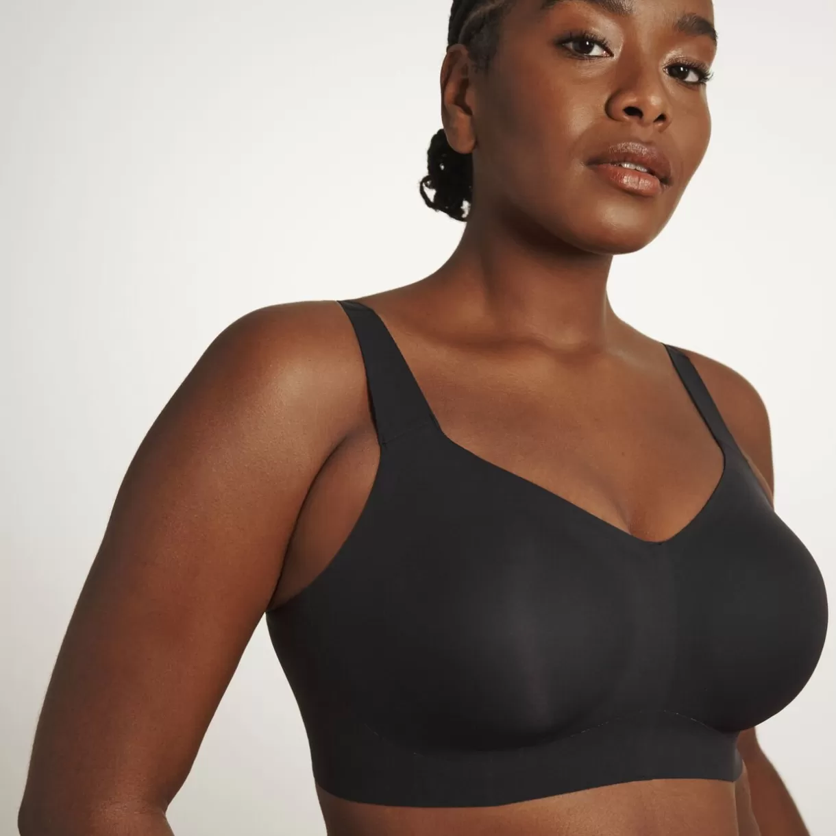 Soutien-gorge Sans-armatures / Triangle | Poitrine Généreuse (bonnets E, F Et G)<BEYOND SOUTIEN-GORGE SANS ARMATURES NOIR